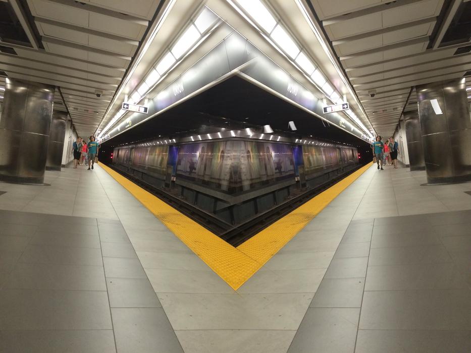 Subway Surreal Tunnel perspective view