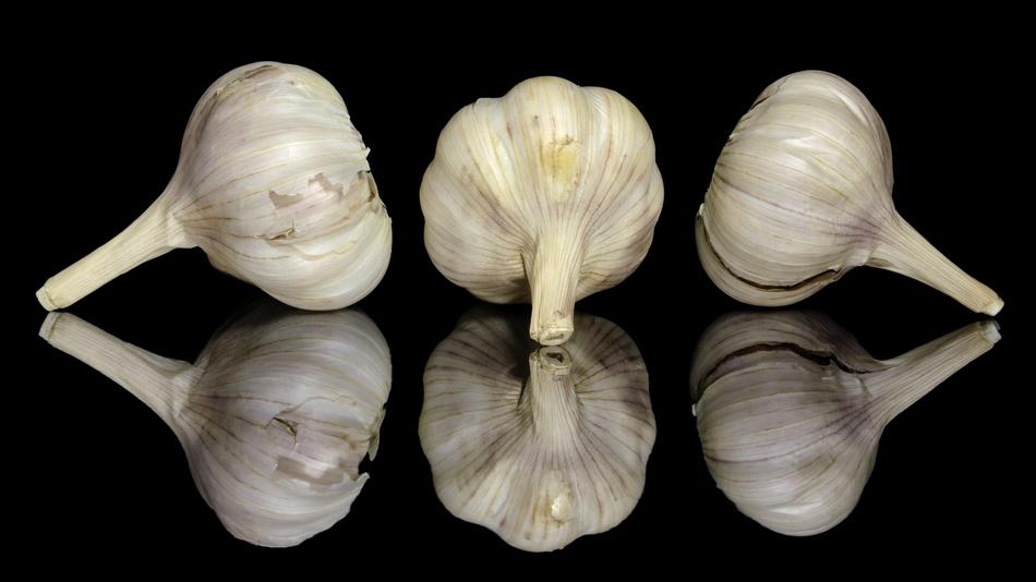 fragrant ripe garlic