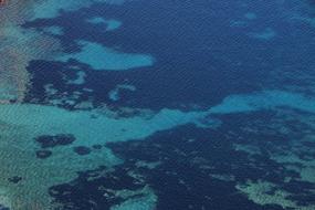 view of the blue ocean