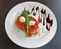 mozzarella and basil