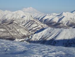 winter view of the mountains