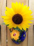 Sunflower pot decoration