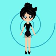 doll baby girl drawing