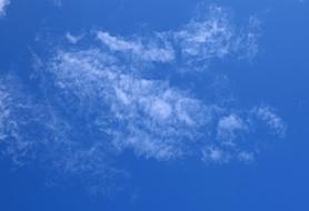 beautiful blue sky with white clouds
