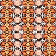 orange shapes wallpaper pattern