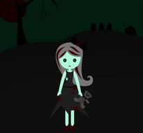 doll baby girl cartoon drawing