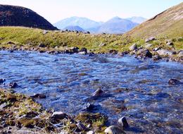 the long river in the rocks