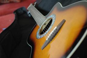 classical guitar in case
