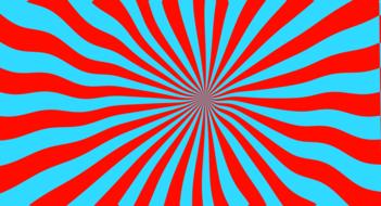red blue effect abstract sun