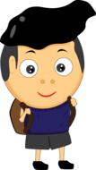 clipart of cartoon cute boy
