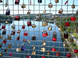 locks love fence view