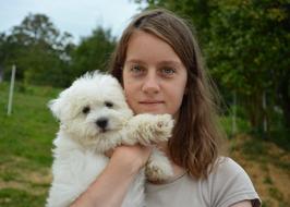 Puppy and Girl Face