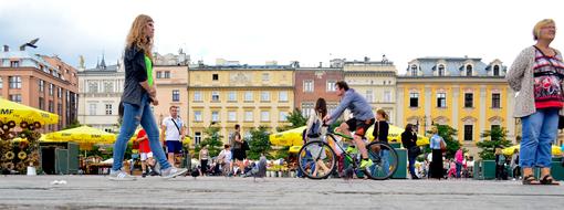 Krakow Poland city people