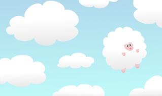 sheep sky drawing nature