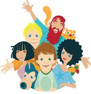 cheerful nice people