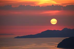 Sunset Red Sky Sun