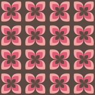 floral retro abstract flowers