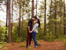 Hand In Natural Light Forest