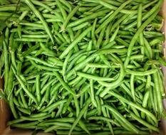 Pea pods in a box