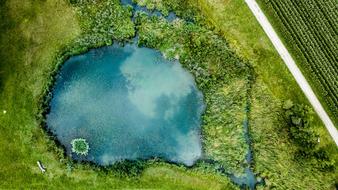 Lake Aerial View Nature