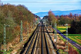 Tracks Rails Landscape Railroad