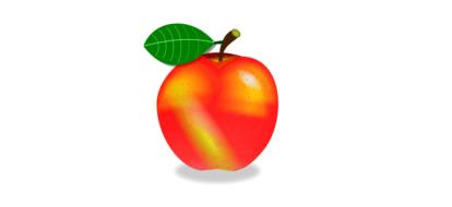 icon of a fresh ripe apple