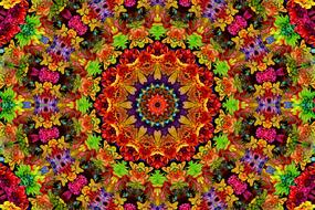 fractal mandala flowers
