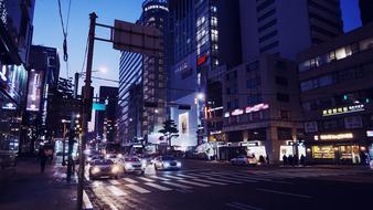 Seoul Namsan Tower at night