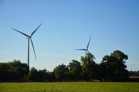 Wind Turbine Landscape Nature