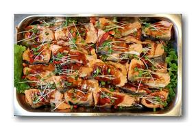 fish meat in sauce