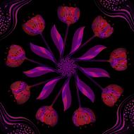 background purple black red