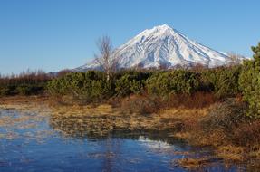 Koryaksky Volcano Kamchatka Autumn