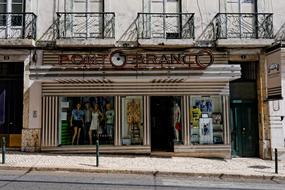 vintage shop display in old city, Portugal, Lisbon