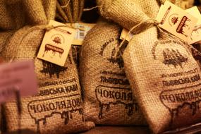 coffee harvest in a bag