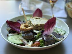 roasted canary with vegetables