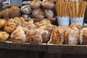 sweet baked goods in the store