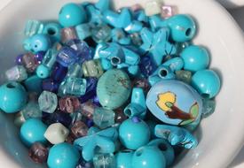 Art Craft blue Beads