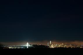 San Francisco Bay Bridge Night