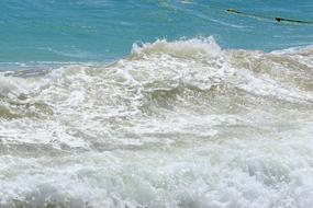 The Black Sea Waves Foam