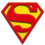 logo for superman on white