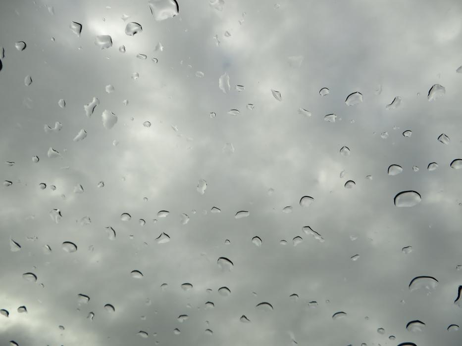 cloudy weather with raindrops
