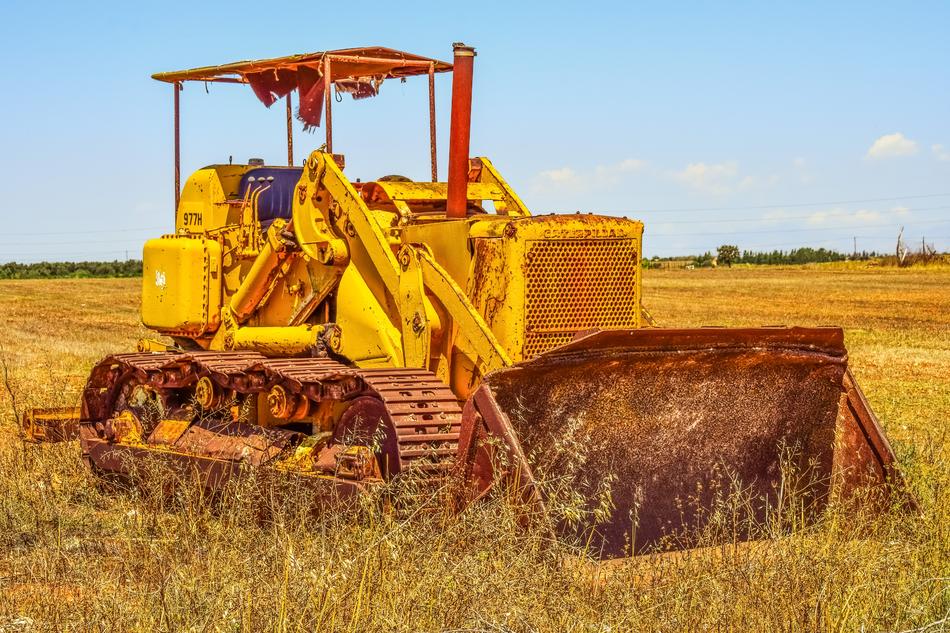 Bulldozer Old Rusty