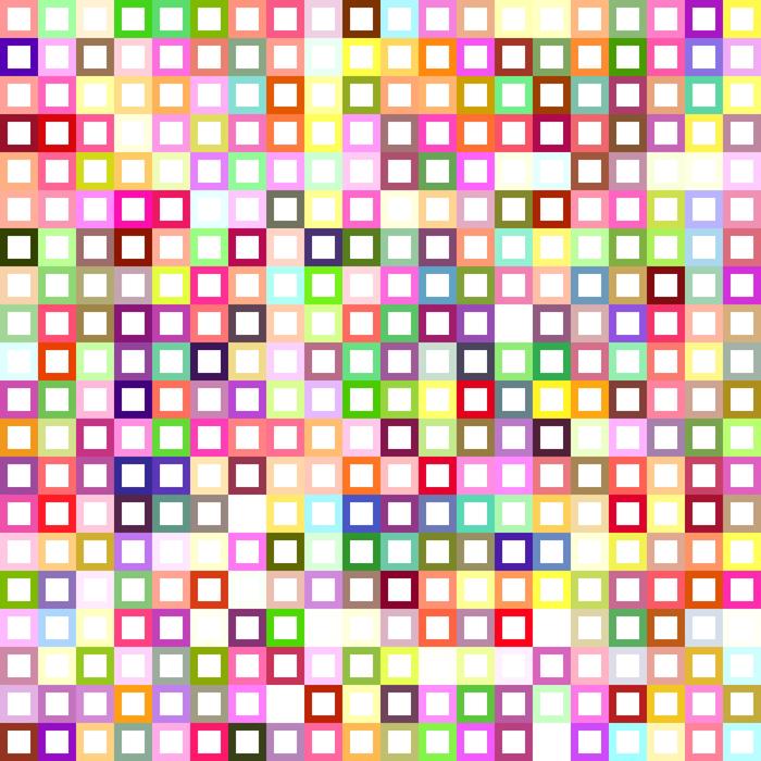 small squares, geometric pattern, colorful background