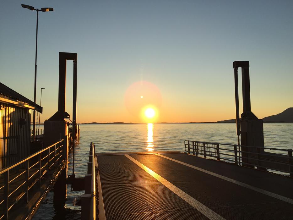 sunset sunset sea pier