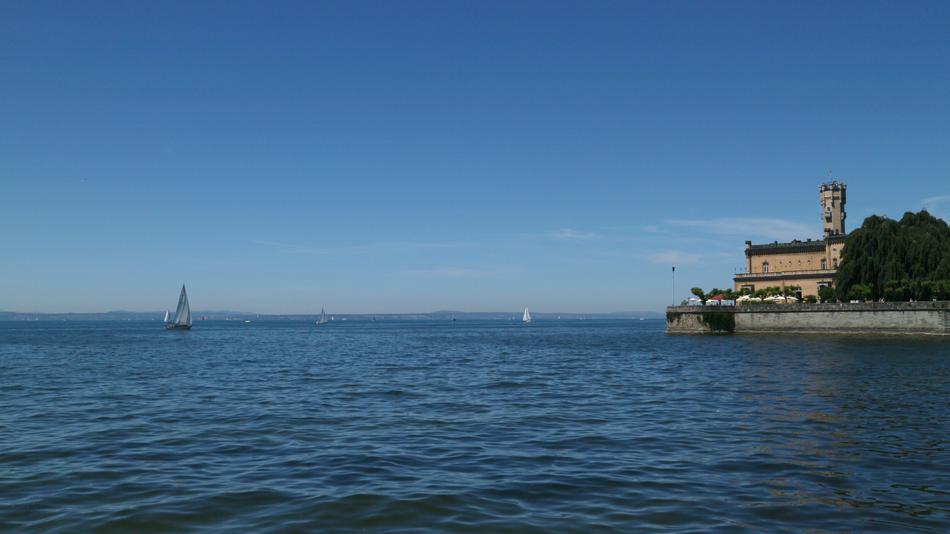 Castle by Lake Constance in Germany