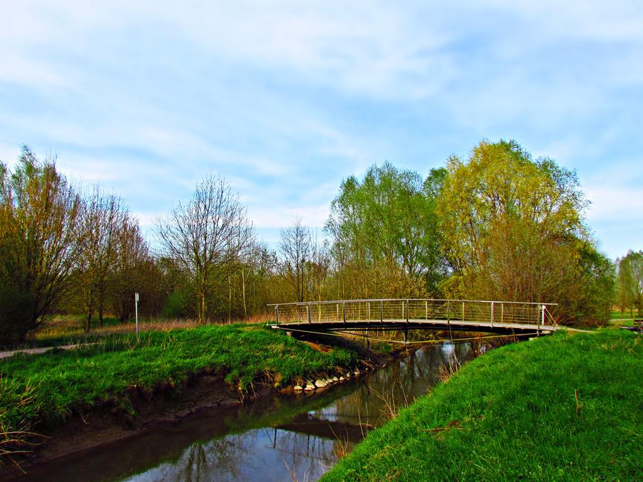 Field Bridge Footbridge The free image download