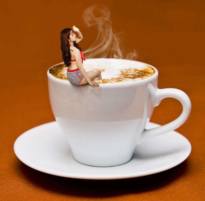 funny picture of a girl on a mug
