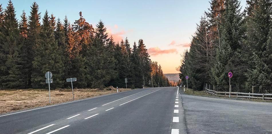Resin Away Road at sunset