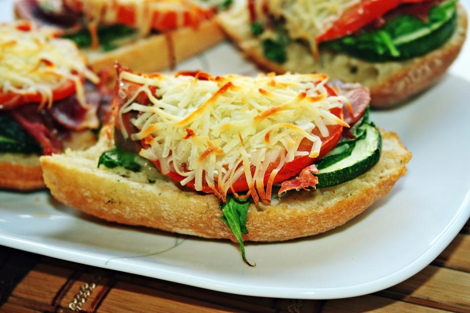 tomato and cheese sandwiches