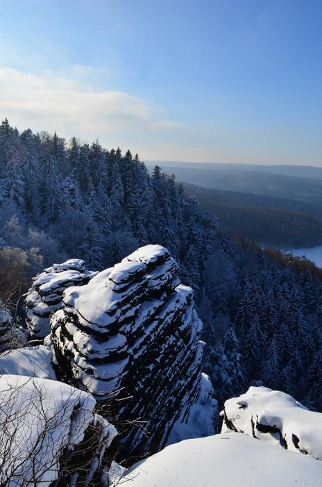 wintry mountains peaks
